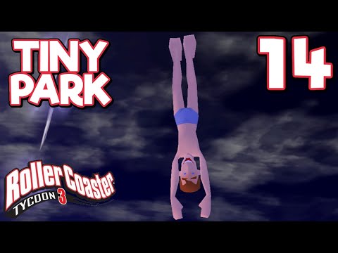RollerCoaster Tycoon 3 TINY PARK - Part 14 - TOILET BOWL SLIDE