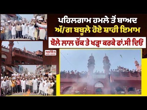 ਪਹਿਲਗਾਮ ਹਮਲੇ ਤੋਂ ਬਾਅਦ ਅੱ/ਗ ਬਬੂਲੇ ਹੋਏ ਸ਼ਾਹੀ ਇਮਾਮ