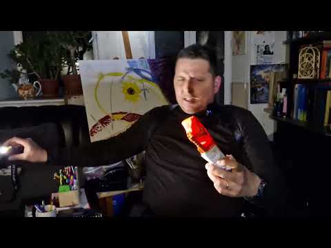 Unpackaging medical kit in total blackout in Kharkiv, Ukraine