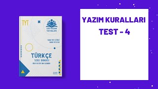 Çöz Kazan TYT Türkçe Soru Bankası Yazım Kura