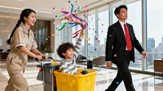 Cleaner Mom Brings Genius Son to Work - CEO Stunned: That's the Kid from Our One Night Stand!