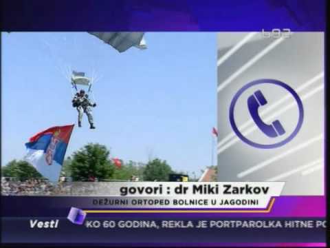 Jagodina: Povređeni padobranci stabilno