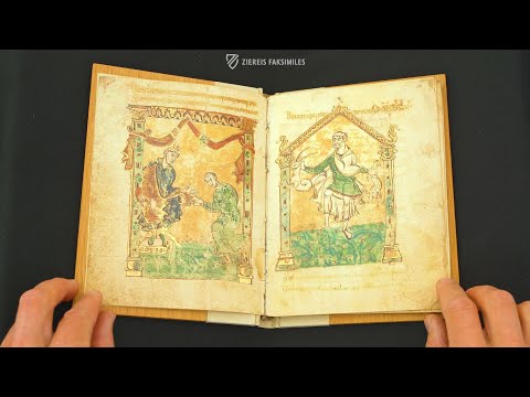 DAS REICHENAUER MARTYROLOGIUM FÜR KAISER LOTHAR I.  - Blättern im Faksimile (4k / UHD)