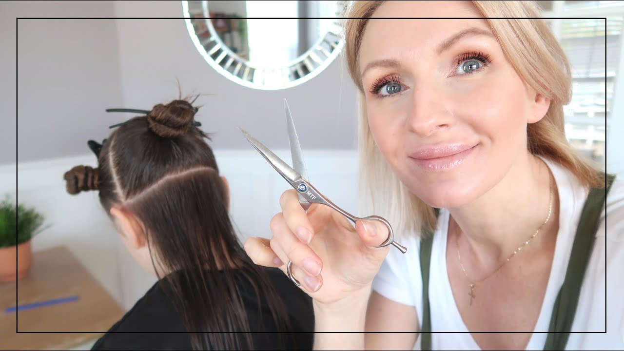 JAK OBCIĄĆ WŁOSY W DOMU / 2 STRZYŻENIA: włosy proste i kręcone / Zapytaj Anię