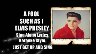 Elvis 1959 A Fool Such As I HQ Lyrics
