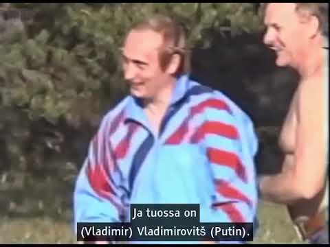 Putin playing ping pong in Finland 1991