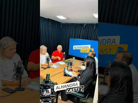 Bastidores do 1º episódio do Alhandra Cast 🎙️