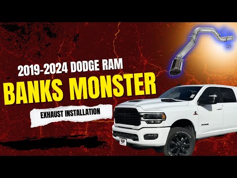 2019-2024 Dodge Ram 2500 6.7L Cummins Banks Monster Exhaust System Installation Step-by-Step