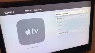 How to forget a WI-FI network on Apple TV?
