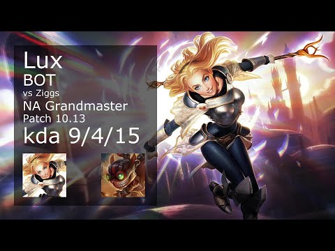 Lux Bot & Nautilus vs Ziggs & Sona - NA Grandmaster 9/4/15 Patch 10.13 Gameplay