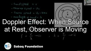 Download Lagu Doppler Effect: When Source at Rest, Observer is Moving, Physics Lecture | Sabaq.pk Thumbnail