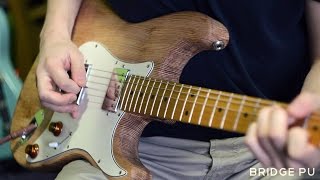 Video thumbnail for Belcat BH-20 humbuckers demo w/hardtail pine Stratocaster by Dusan Calic