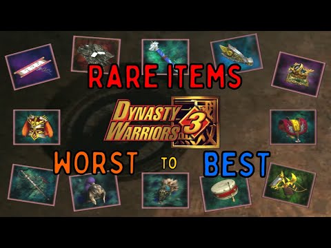 ALL 24 Rare Items in Dynasty Warriors 3 XL Ranked from WORST to BEST!
