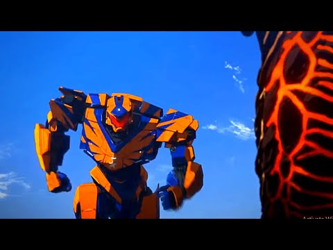 Pacific Rim : The Black | Atlas vs Copperhead | Second Fight | Anime Clip