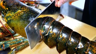 Download lagu New York City Food - GIANT BLACK PEPPER LOBSTER Laut Seafood NYC mp3