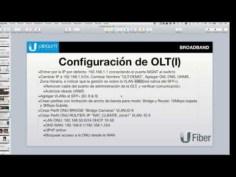 Ubiquiti  "Configurando una red GPON con UFiber"