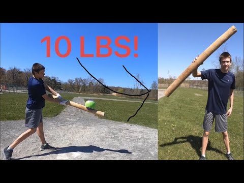 Can I Hit a Home Run With a 10 Pound Stick? Hitting Different Sports Balls With a 10 Pound Stick.