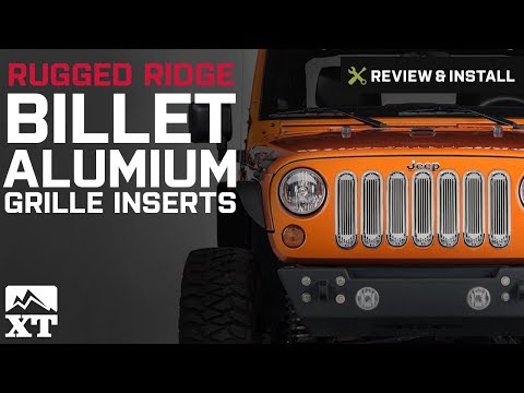 Jeep Wrangler Rugged Ridge Billet Aluminum Grille Inserts (2007-2016 JK) Review & Install