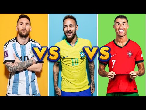 Comparison: Lionel Messi vs Neymar Junior vs Cristiano Ronaldo