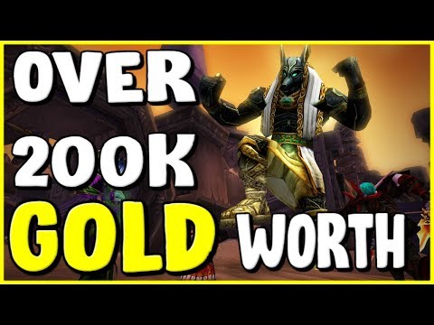 Over 200k With Transmog In WoW BFA 8.2 - Gold Making, Gold Farming