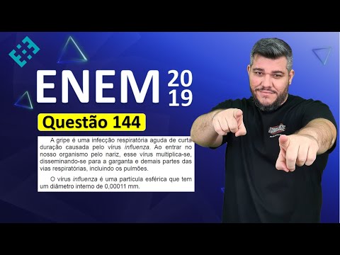 ✅ QUESTION 144 ENEM 2019 (Yellow Booklet) 👉🏻Influenza is an acute respiratory infection