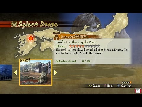 Samurai Warriors 4 Campaign Walkthrough (PS4) Legend of Chugoku Part 5 - Conflict at the Ishigaki