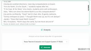 Principals - Convert your rough observation notes into rubric-aligned feedback in about 10 seconds