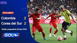 Colombia vs. Corea del Sur (2-2), el resumen y goles del partido preparatorio