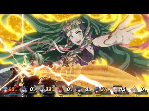 スマブラSP - Byleth (M) (me) vs Marth vs Lucina vs Roy vs Chrom vs Ike vs Reflet vs Kamui