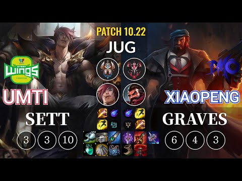 JAG UmTi Sett vs DMO Xiaopeng Graves Jungle - KR Patch 10.22