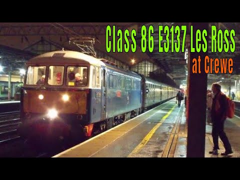 Class 86 259 (E3137) Les Ross - Crewe Train Station Winter Cumbrian Mountain Express @kartwheelkarl