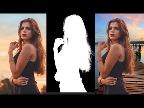 Photoshop Tutorial - How to Remove Background including Selecting Hair (Select and Mask Technique)
