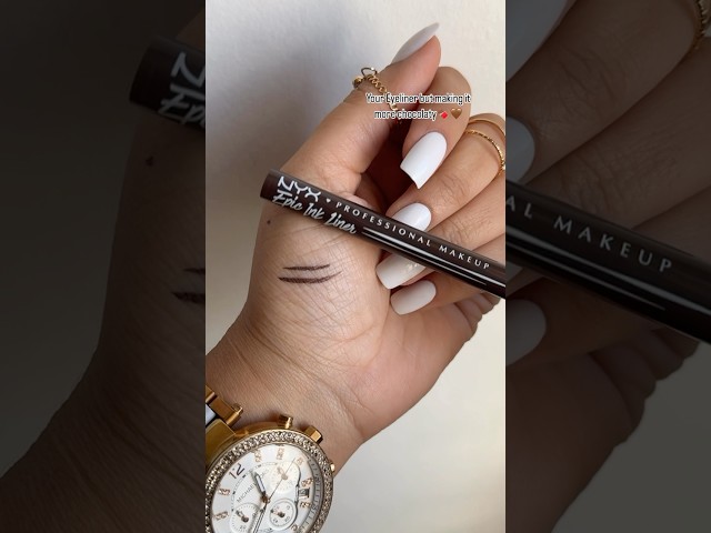 Vídeo relacionado con NYX PROFESSIONAL MAKEUP Epic Ink Liner, delineador líquido impermeable con fórmula vegana, chocolate oscuro (marrón oscuro mate)