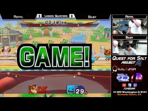 Quest for Salt Project M: Royal (DK) vs Bilby (Squirtle) 4/16/16
