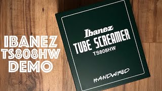 Video thumbnail for Ibanez TS808HW Tube Screamer Handwired Demo by thejay (Big Battle Bear)
