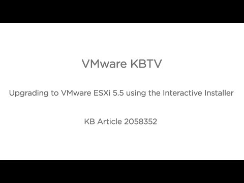 comment installer esxi 5.5