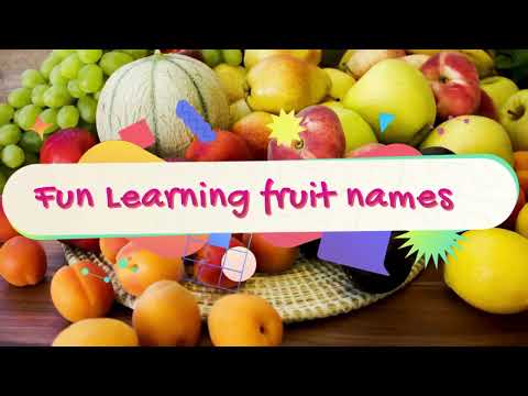 Learn Fruit Names with Fun | Educational Video for Kids 🍎🍌#apple #mango #banana #orange #kids #new 