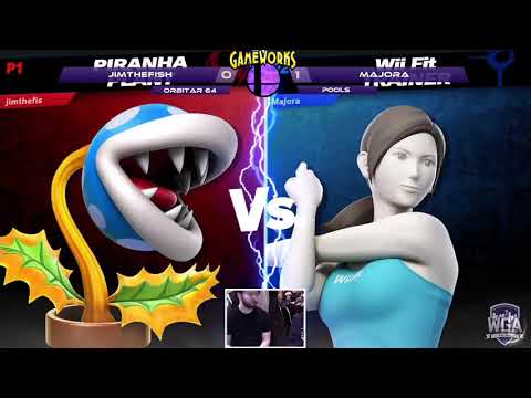JimTheFish (Piranha Plant) vs Majora (Wii Fit Trainer) - Orbitar 64 - Pools