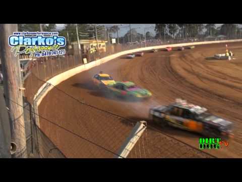 Modified Production - Heat 4 - QLD Title - Maryborough Speedway - 15.09.12