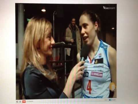 Sara Loda dopo Foppapedretti Bergamo - Busto 3-1