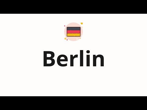 How to pronounce Berlin