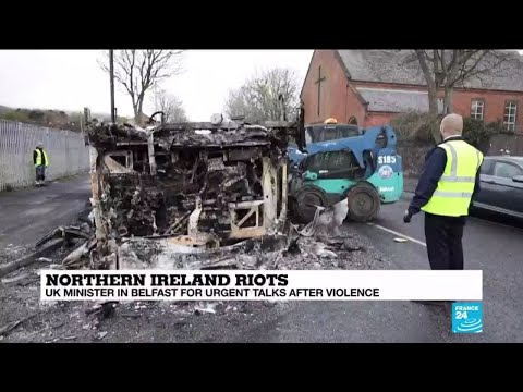 UK minister in Belfast for urgent talks after violence