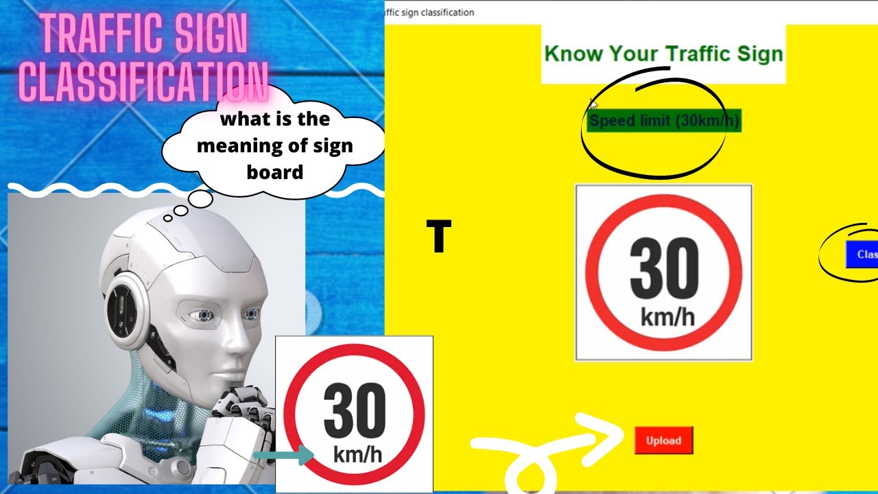 Road/Traffic  sign classification GUI Application || #tkinter  #python