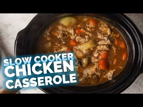 High Protein Chicken Crockpot Recipe | Slow Cooker Chicken Casserole (UK Style)