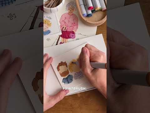 I was DOOMED to HATE Illustrating people! Here's how I learned to LOVE IT  #drawing #watercolor #art