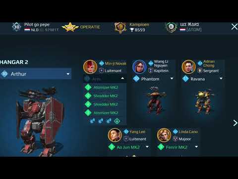 War robots Atomizer vs Pulsar mk2 range 450m