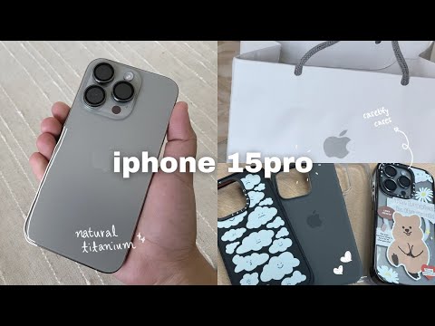 iphone 15pro in natural + accessories unboxing | camera test, apple & casetify, 11pro comparison