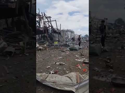 Explosives store blast kills dozens in Myanmar village | AJ #shorts