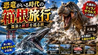 恐竜がいる時代の箱根旅行｜温泉と絶景を巡る旅【AI旅行】