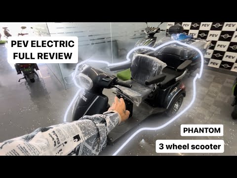PEV ELECTRIC 3 WHEEL SCOOTER REVIEW | PEV PHANTOM #electricscooter
